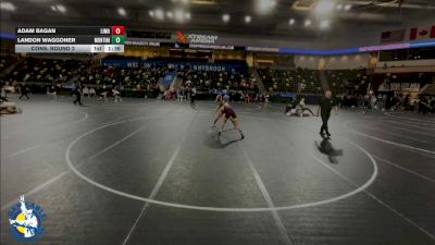 150 lbs Cons. Round 2 - Landon Waggoner, Lombard (Montini) vs Adam Bagan, Linn-Mar