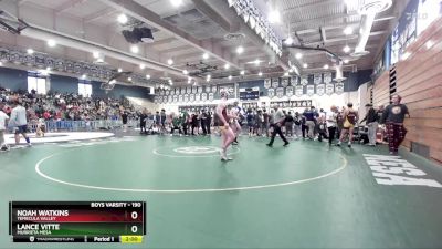 190 lbs Semifinal - Lance Vitte, Murrieta Mesa vs Noah Watkins, Temecula Valley