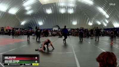 92 lbs Round 8 (10 Team) - Abe Devore, Foundry WC vs Bricker Moore, Rising Kingz Gold