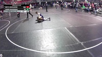 90 lbs Cons. Round 4 - Bryx Leichleiter, Tekamah Herman Wrestling Club vs James Baughman, Trojan Wrestling Club