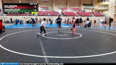 82-87 lbs Semifinal - Brandon Lefler, Darkhorse Wrestling vs Dax Osborne, CORE Wrestling