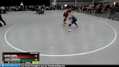 150 lbs Cons. Round 4 - Owen Friedrich, MN Elite Wrestling Club vs Gavin Hoerr, Izzy Style Wrestling