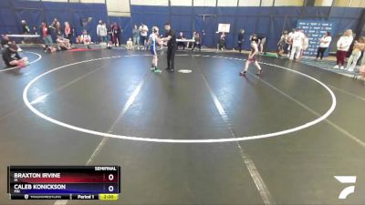 67 lbs Semifinal - Braxton Irvine, IA vs Caleb Konickson, MN