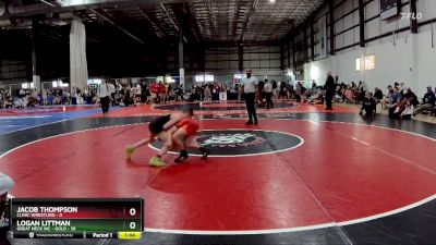 75 lbs Round 4 (6 Team) - Logan Littman, GREAT NECK WC - GOLD vs Jacob Thompson, CLINIC WRESTLING