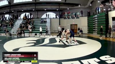 113 lbs Cons. Round 3 - William Haynes, Benedictine College Prep vs Harry Crowther, Christian Brothers Academy(NJ)