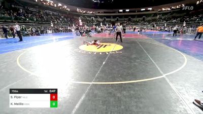75 lbs Round Of 16 - Spencer Piper, Yale Street Wrestling Club vs Kyle Melillo, Highlanders