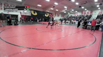 125 lbs Champ. Round 3 - Taylen Chanley, Temecula Valley vs Christina Flores, Villa Park