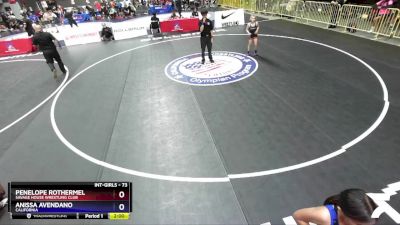 73 lbs Semifinal - Penelope Rothermel, Savage House Wrestling Club vs Anissa Avendano, California