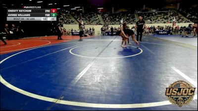 98 lbs Consolation - Onesty Ketchum, El Paso Wildcats vs Aviree Williams, Powerhouse Gold