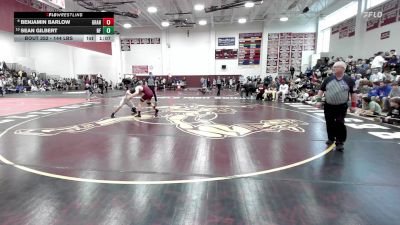 144 lbs Semifinal - Benjamin Barlow, Granby/East Granby vs Sean Gilbert, New Fairfield