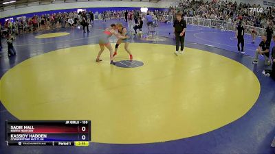 135 lbs Quarterfinal - Sadie Hall, North Medford vs Kassidy Hadden, Cornerstone Mat Club