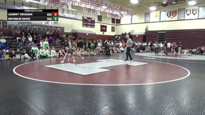 JV-2 lbs Semifinal - Aubrey Krueger, Benton Community vs Brynnlie Havig, Osage