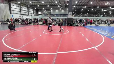 57 lbs Cons. Semi - Devan Crockett, Rural Retreat vs Quin Brothers, Williamsburg Wrestling Club