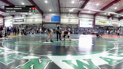 145 lbs Quarterfinal - Evelina Juzenaite, Desert Oasis vs Mica Klein, Douglas