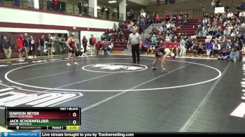 138 lbs Quarterfinal - Dawson Beyer, Sibley-Ocheyedan vs Jack Schoenfelder, Akron-Westfield