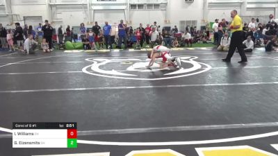 60-B lbs Consi Of 8 #1 - Isaac Williams, OH vs Gunner Eizensmits, OH