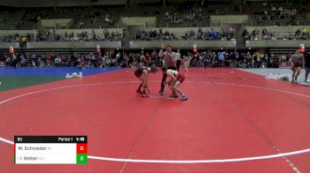 90 lbs Quarterfinal - Isaac Weber, Ringers vs Max Schroeder, RT Elite