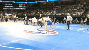 215 Class 2 lbs Champ. Round 1 - Madden Wolk, Ste. Genevieve vs Quincy Rice, Wright City