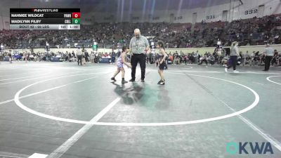 66 lbs Rr Rnd 2 - Nahmee Wildcat, Pawhuska Elks Takedown vs Madilynn Filby, Collinsville Cardinal Youth Wrestling