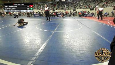 43 lbs Consolation - Greyson Waag, Keystone Wrestling Club vs Zayden Lewis, Team Nomad