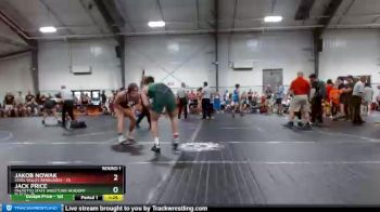 195 lbs Round 1 (3 Team) - Jakob Nowak, Steel Valley Renegades vs Jack Price, Palmetto State Wrestling Academy Black