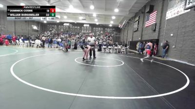 157 lbs Cons. Round 2 - William Borgsmiller, San Luis Obispo vs Dominick Cosme, Tulare Western