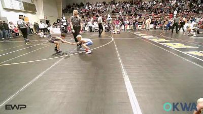 58 lbs Quarterfinal - Jaxon Ditmore, Team Tulsa Wrestling Club vs Barrett Vanzant, Bristow Elementary Wrestling Club