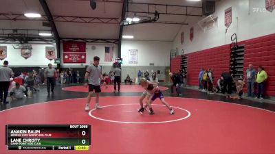 7th Place Match - Lane Christy, Camp Point Kids Club vs Anakin Baum, Keokuk Kids Wrestling Club