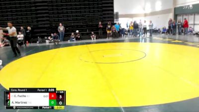 125 lbs Cons. Round 1 - Evan Fuchs, Briar Cliff (Iowa) vs Alex Martinez, Trinidad State