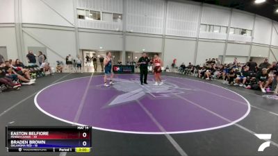 182 lbs Placement Matches (8 Team) - Easton Belfiore, Pennsylvania vs Braden Brown, Oklahoma Red