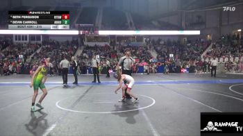 70 lbs Champ. Round 1 - Harley Salazar, Maize vs Brealynn Haste, Pratt Wrestling Club