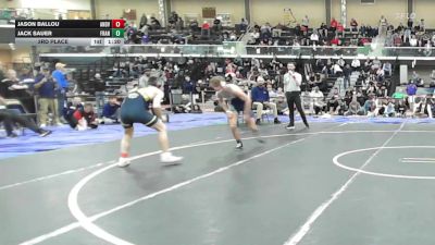 138 lbs 3rd Place - Jason Ballou, Andover vs Jack Sauer, Franklin