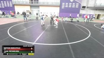 160 lbs Champ. Round 3 - Thor Michaelson, WA vs Nathan Berchtold, MN