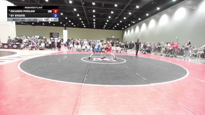 132 lbs Cons. Quarters - Ricardo Poolaw, Cleveland Highschool Wrestling vs Sy Stoute