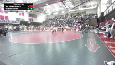 130 lbs Semifinal - Victoria Espinoza, Palm Desert vs Madison Black, Newbury Park