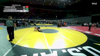 6A Boys 132 lbs Quarterfinal - Styles Simpson, Lakeridge Boys vs Roman Leaton, Roseburg Boys