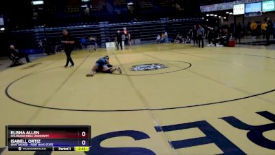 116 lbs Champ. Round 1 - Elisha Allen, Colorado Mesa University vs Isabell Ortiz, Unattached - Fort Hays State