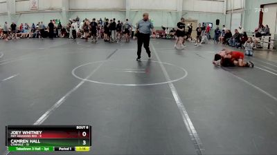 120 lbs Round 2 (8 Team) - Camren Hall, CTWHALE vs Joey Whitney, Mat Assassins Red