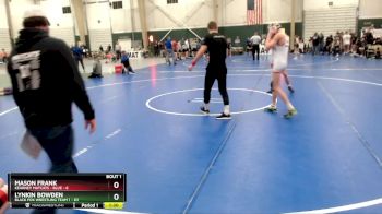 126 lbs Round 1 (8 Team) - Lynkin Bowden, Black Fox Wrestling Team 1 vs Mason Frank, Kearney Matcats - Blue