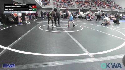 96 lbs Quarterfinal - Hunter Robinson, Collinsville Cardinal Youth Wrestling vs EJ Turner, HURRICANE WRESTLING ACADEMY