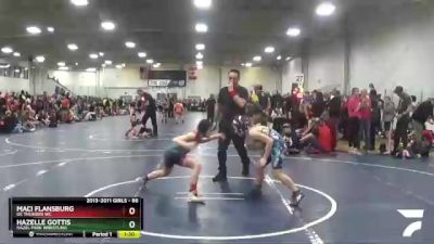 86 lbs Cons. Round 2 - Maci Flansburg, Oc Thunder WC vs Hazelle Gottis, Hazel Park Wrestling