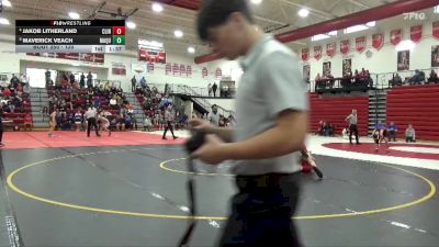 120 lbs 3rd Place Match - Jakob Litherland, Clinton vs Maverick Veach, Maquoketa