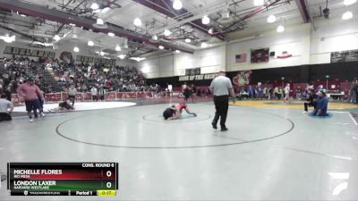 155 lbs Cons. Round 6 - Michelle Flores, Rio Mesa vs London Laxer, Harvard Westlake