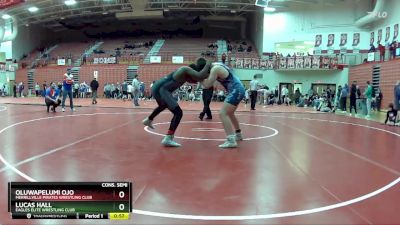 215 lbs Cons. Semi - Oluwapelumi Ojo, Merrillville Pirates Wrestling Club vs Lucas Hall, Eagles Elite Wrestling Club