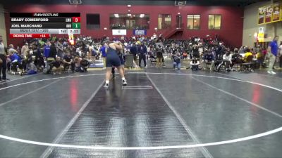 285 lbs Champ. Round 2 - Joel Marchand, Andrew College vs Brady Comerford, Lincoln Memorial