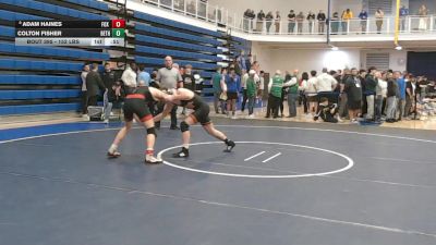 152 lbs 7th Place - Adam Haines, Fox Chapel Area vs Colton Fisher, Bethel Park