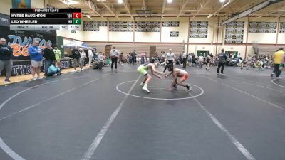 110 lbs Round 4 (8 Team) - Leo Wheeler, Headhunters vs Kyree Haughton, Team Blue Hen