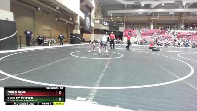 80 lbs Quarterfinal - Kinsley Motter, South Central Punishers vs Miren Neal, Bluestem