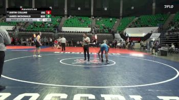 5A 175 lbs Cons. Round 2 - Justin Collins, Center Point HS vs James Mcdonald, Moody Hs