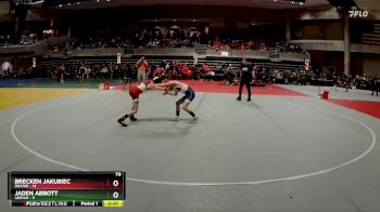 70 lbs Semis & 1st Wrestleback (8 Team) - Brecken Jakubiec, Rocori vs Jaden Abbott, Adrian